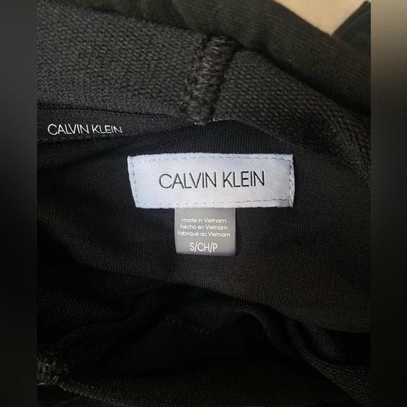 🆕 Calvin Klein Woman’s Black Long Sleeve Hoodie Dress, Size S - Picture 4 of 5
